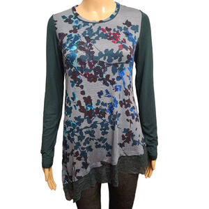 Logo by Lori Goldstein Floral Asymmetrical Top